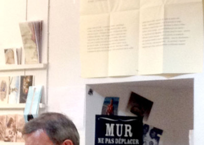 Lecture de Rémi Froger, lors du lancement des posters de Rémi Froger et de David Lespiau samedi 30 novembre 2013 à la Librairie Le Lièvre de Mars