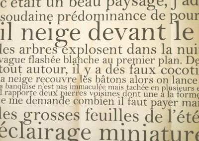Il neige devant le feu d'artifice - Marie-Luce Ruffieux (détail)
