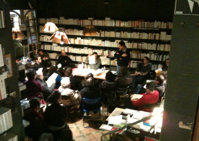 Lancement du poster d'Éric Suchère en partenariat avec Contre-pied, à la Librairie L'odeur du Temps, Marseille, 30 janvier 2010.