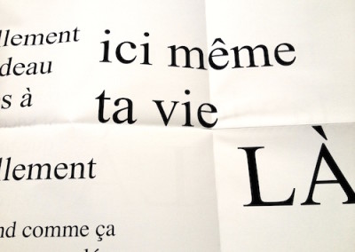 Détail de Un autre là, poster de Ian Monk.