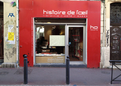 Lancement des posters de Marie-Luce Ruffieux et Dominique Meens et exposition des posters - Librairie histoire de l'œil, Marseille, 1er décembre 2012.<br /> Poster : Marie-Luce Ruffieux