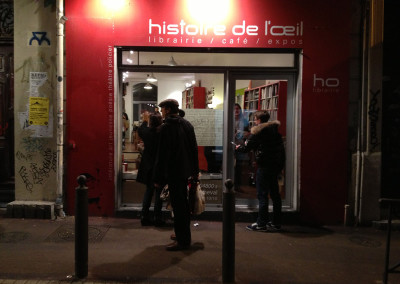 Lancement des posters de Marie-Luce Ruffieux et de Dominique Meens et exposition des posters - Librairie histoire de l'œil, Marseille, 1er décembre 2012.