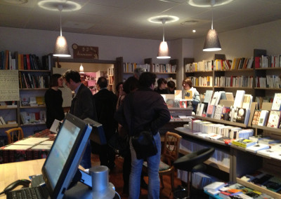 Marie-Luce Ruffieux et Contre-mur à la librairie Point d'encrage à Lyon, 26 avril 2013